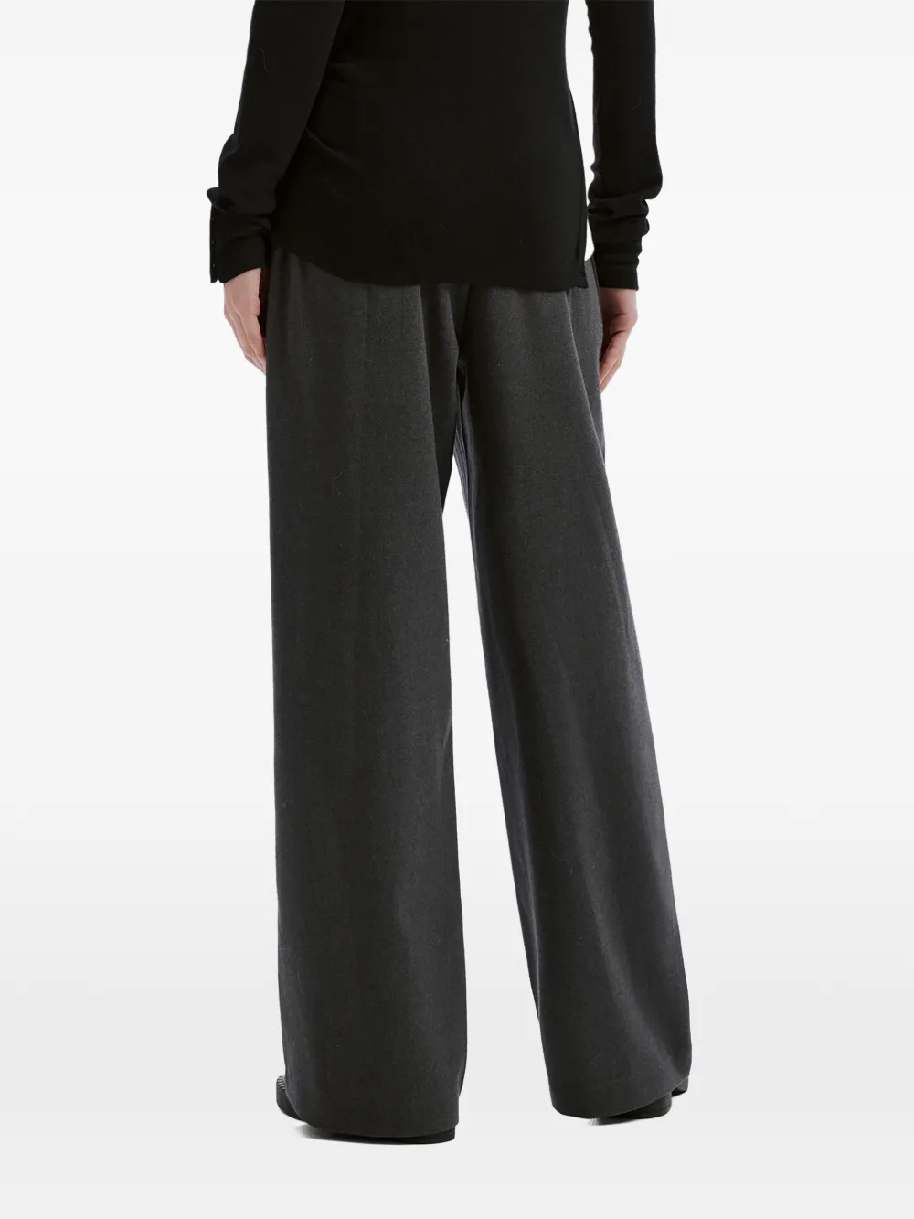 tout a coup drawstring-waist wide-leg track pants Grijs