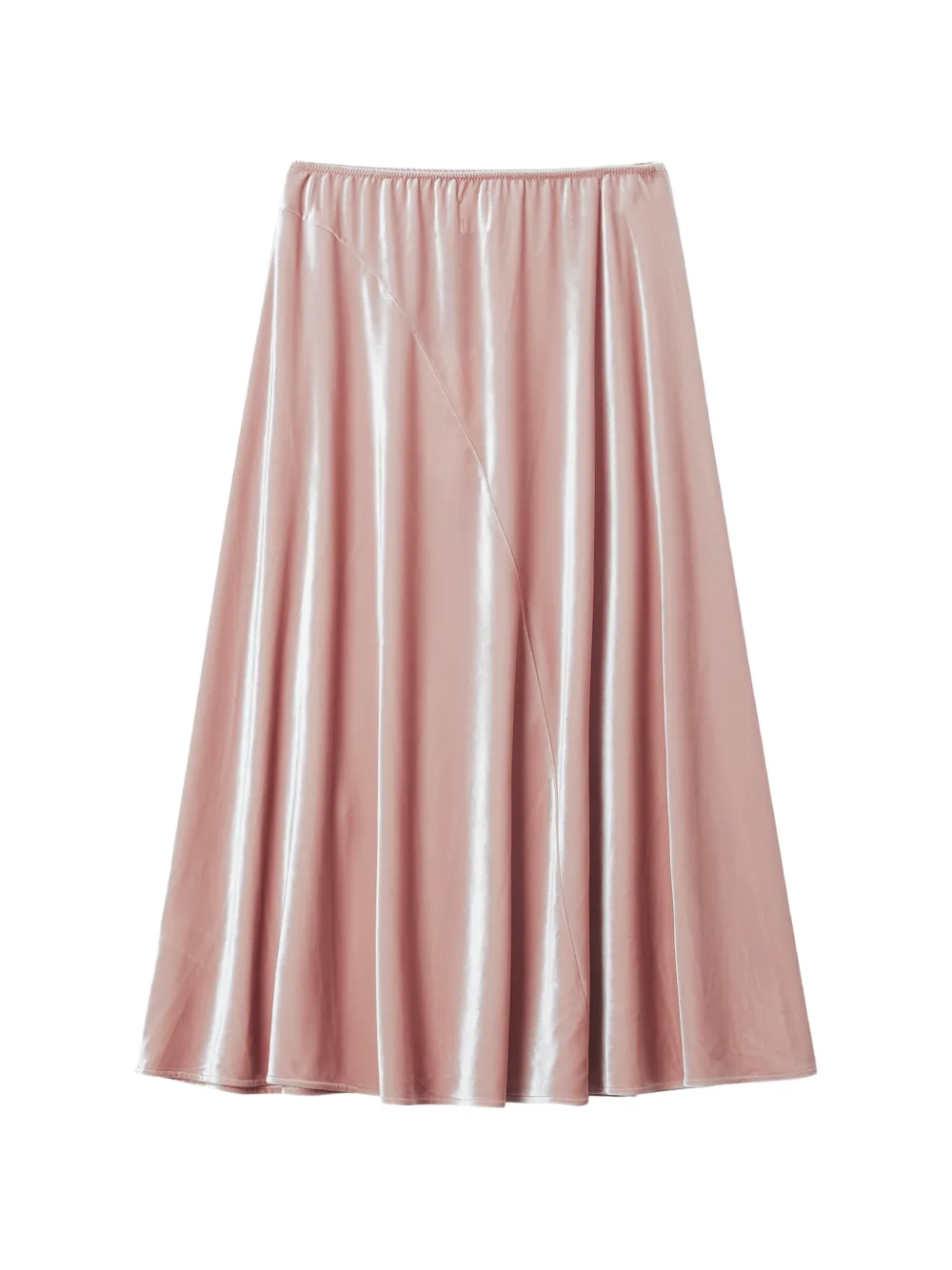 B+ab velvet-effect panelled maxi skirt Roze