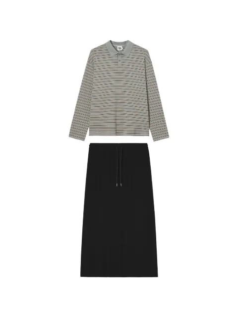 b+ab striped A-line midi skirt set (set of two)