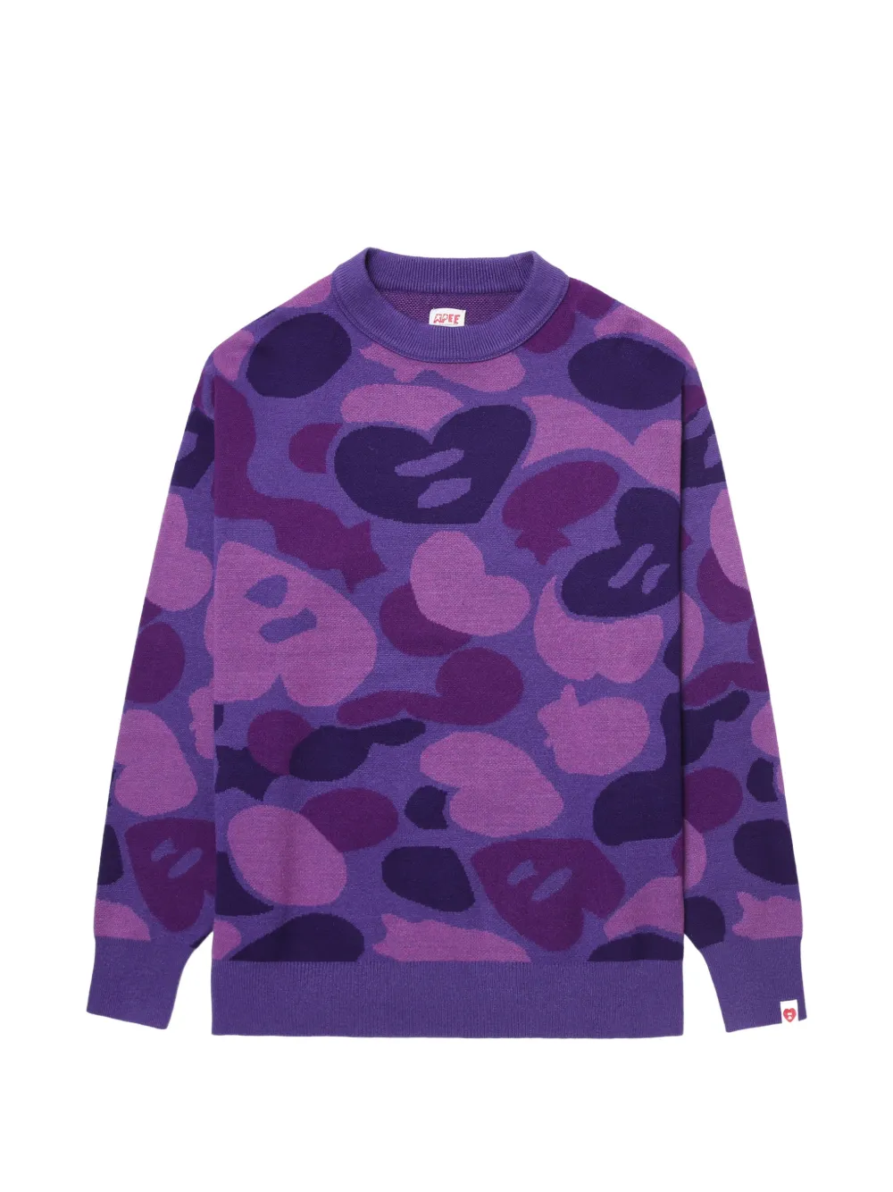 APEE™ by *A BATHING APE Trui met camouflage-patroon Paars
