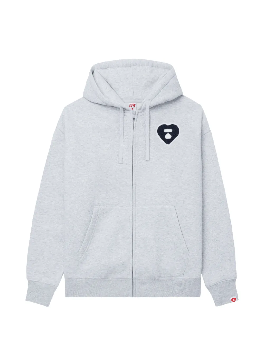 APEE™ by *A BATHING APE® logo-patch hoodie - Grau