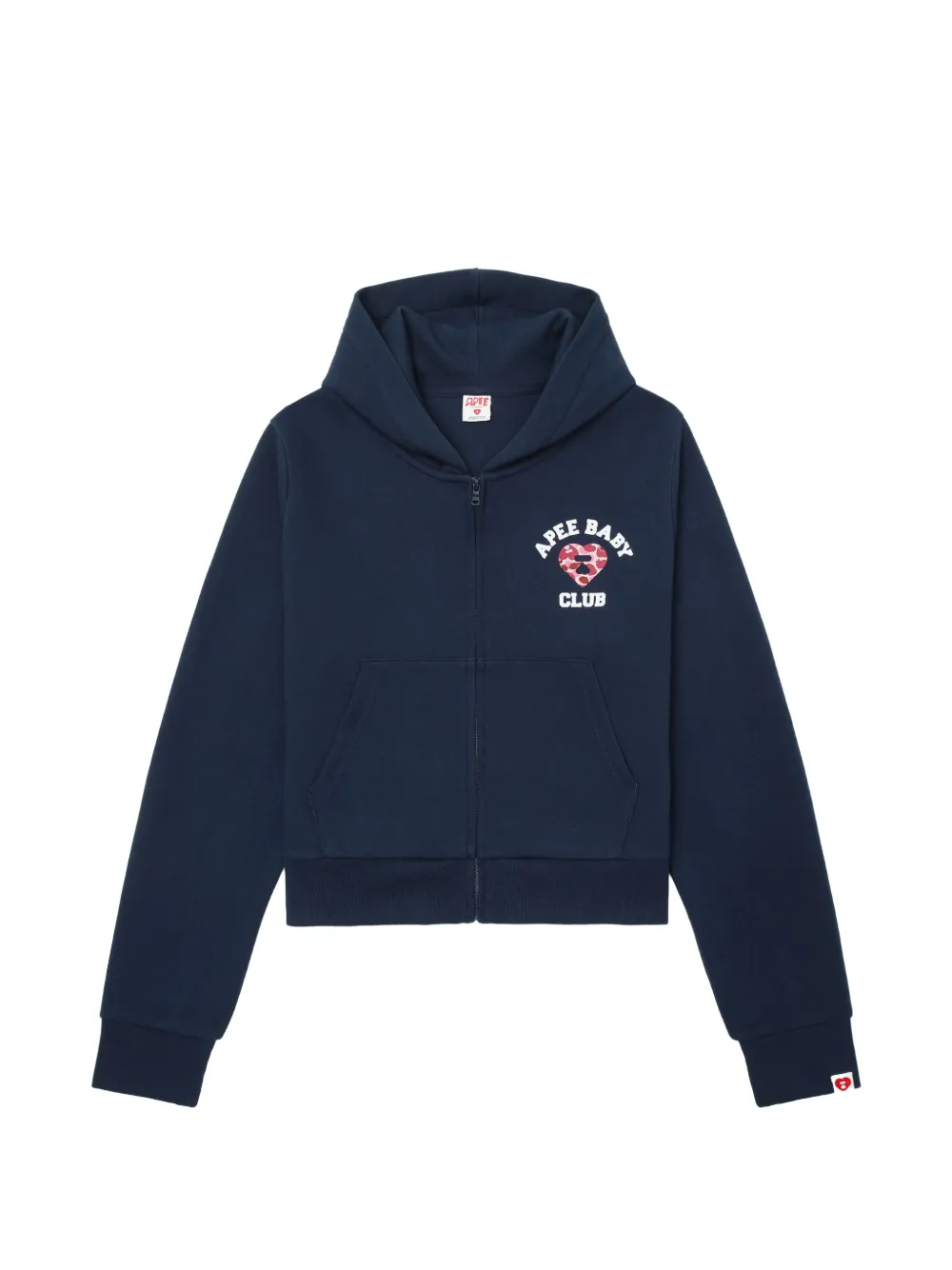 APEE™ by *A BATHING APE® logo-print zip-up hoodie - Blau