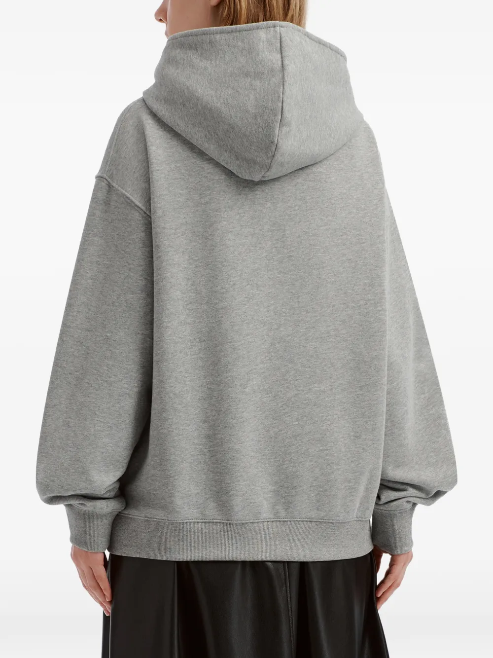tout a coup embroidered-poodle hoodie Grijs