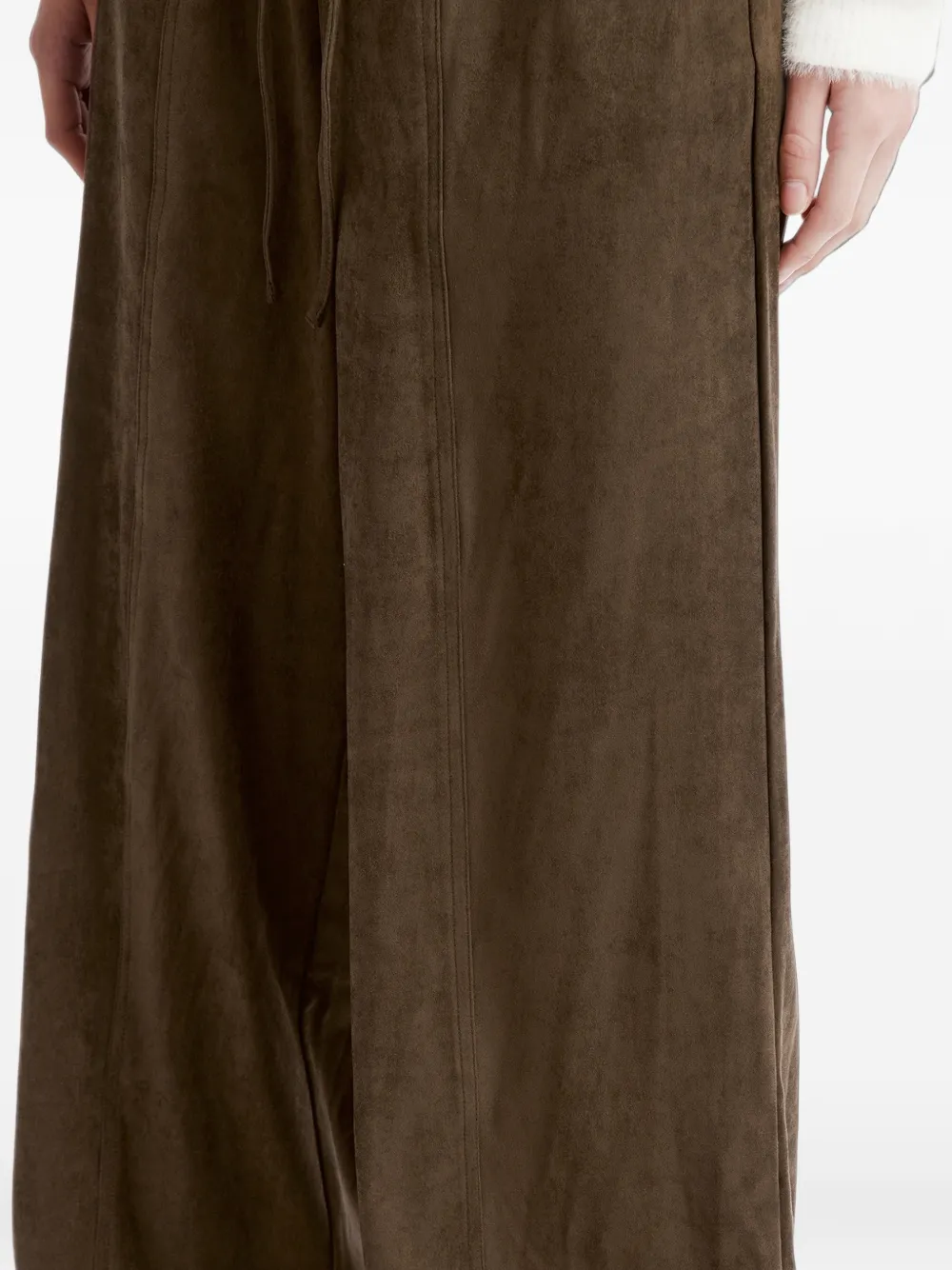 tout a coup Broek met wijde pijpen Bruin