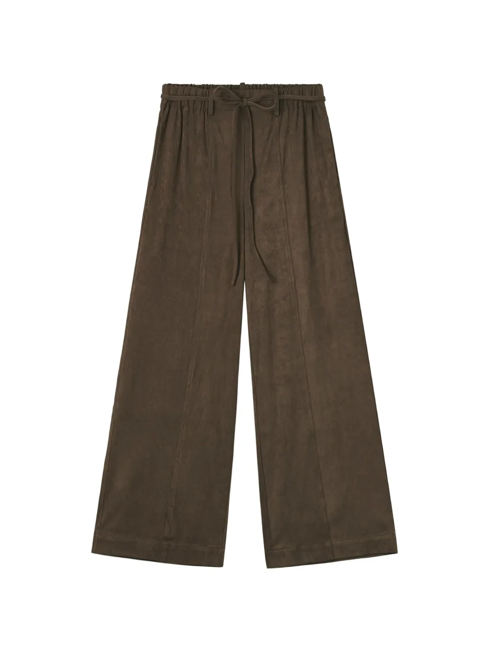 tout a coup drawstring wide-leg trousers - Braun