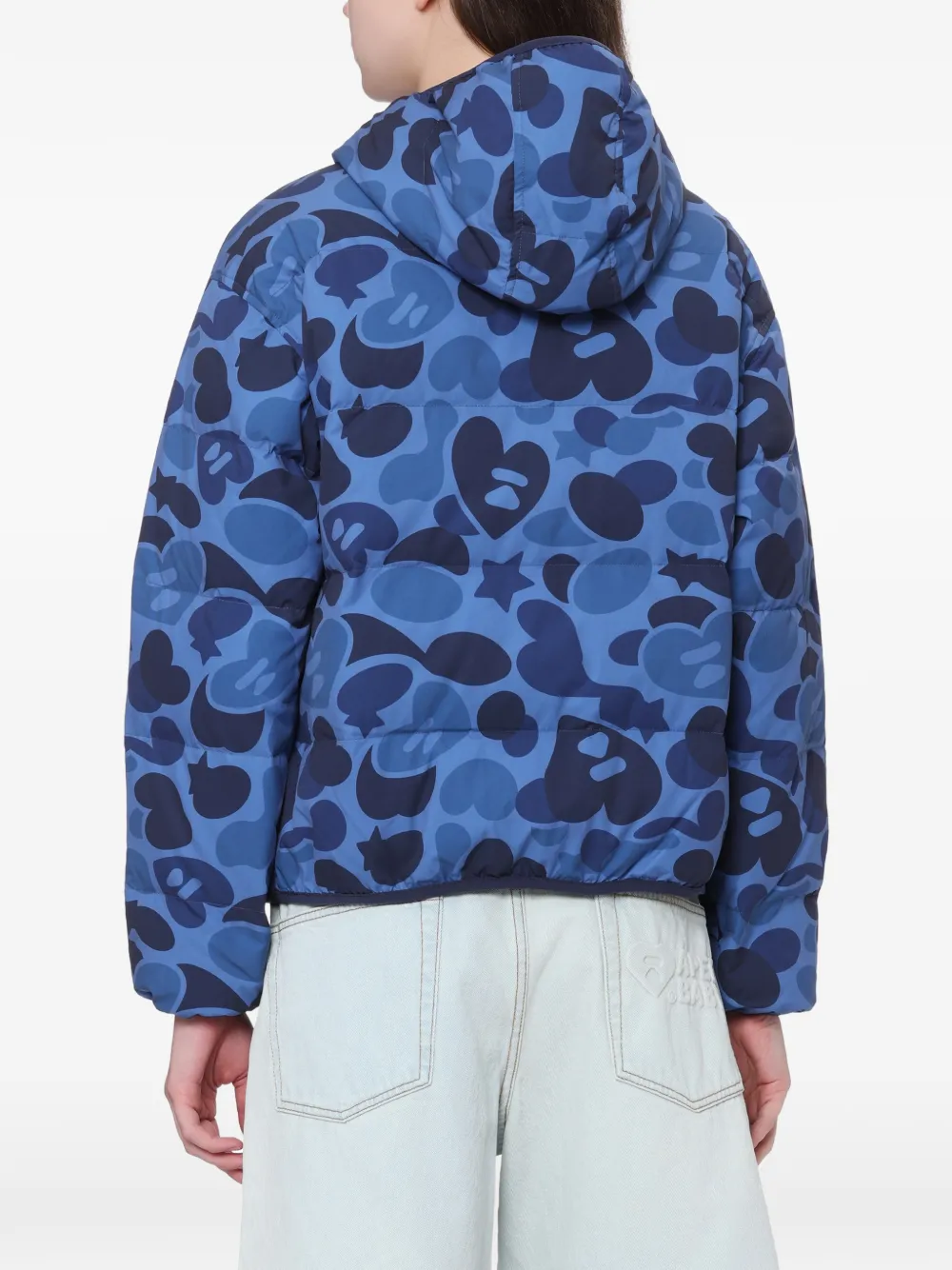 APEE™ by *A BATHING APE Gewatteerd jack met camouflageprint Blauw