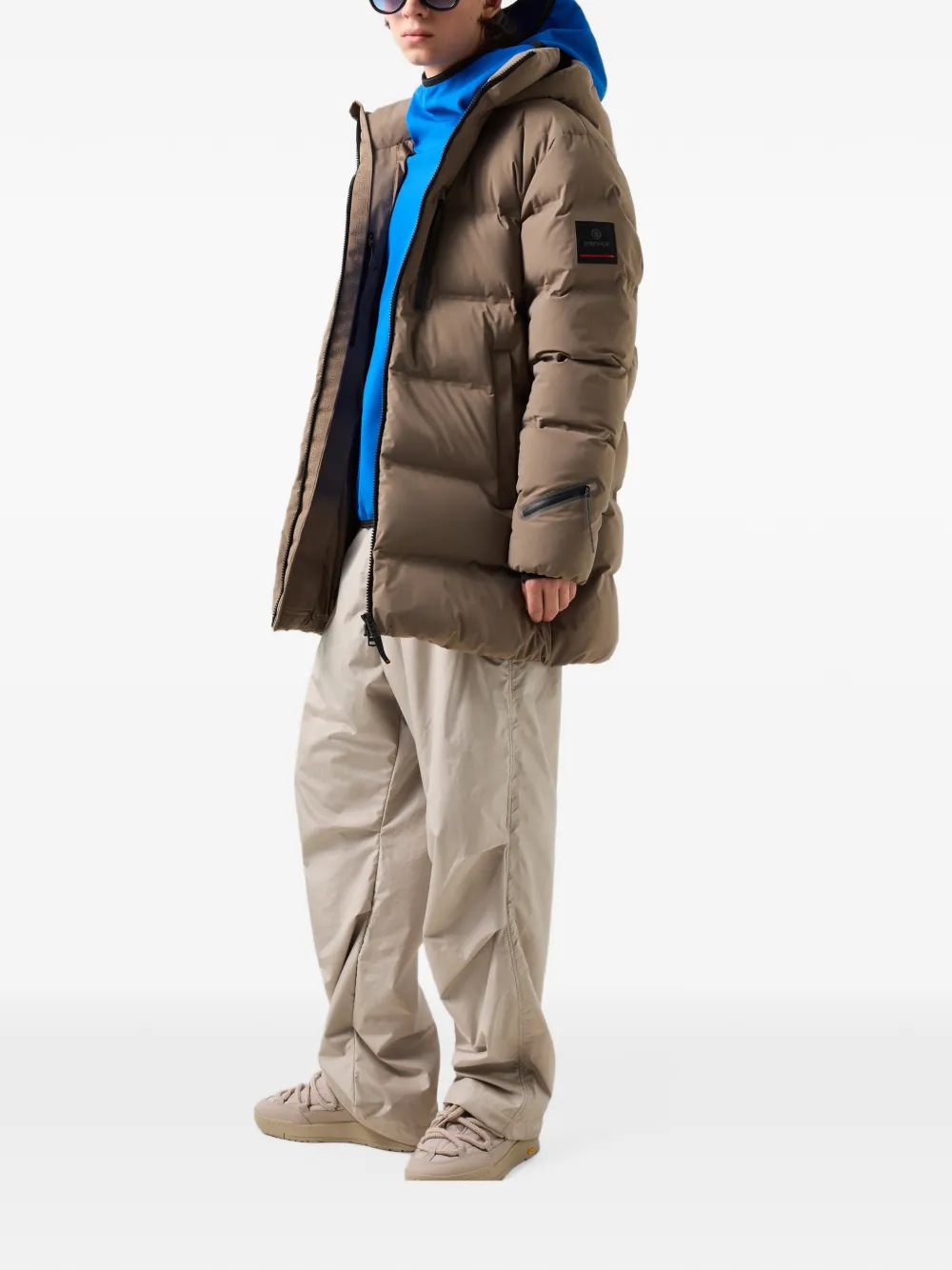 BOGNER FIRE+ICE Ekin quilted hooded coat Beige