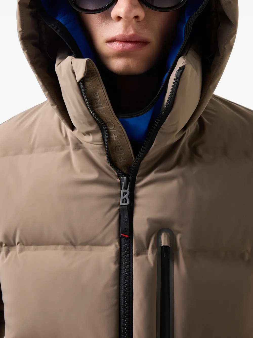 BOGNER FIRE+ICE Ekin quilted hooded coat Beige