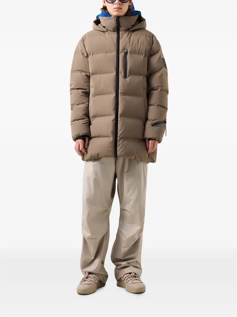 BOGNER FIRE+ICE Ekin quilted hooded coat Beige
