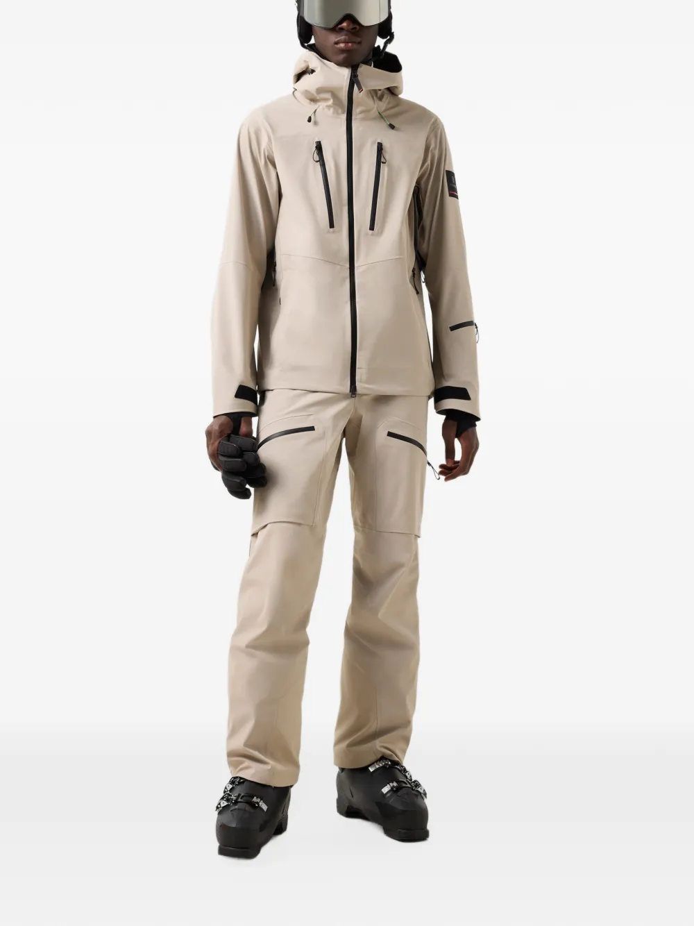 BOGNER FIRE+ICE Piaro hooded ski jacket Beige