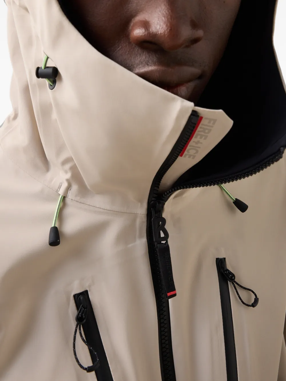 BOGNER FIRE+ICE Piaro hooded ski jacket Beige