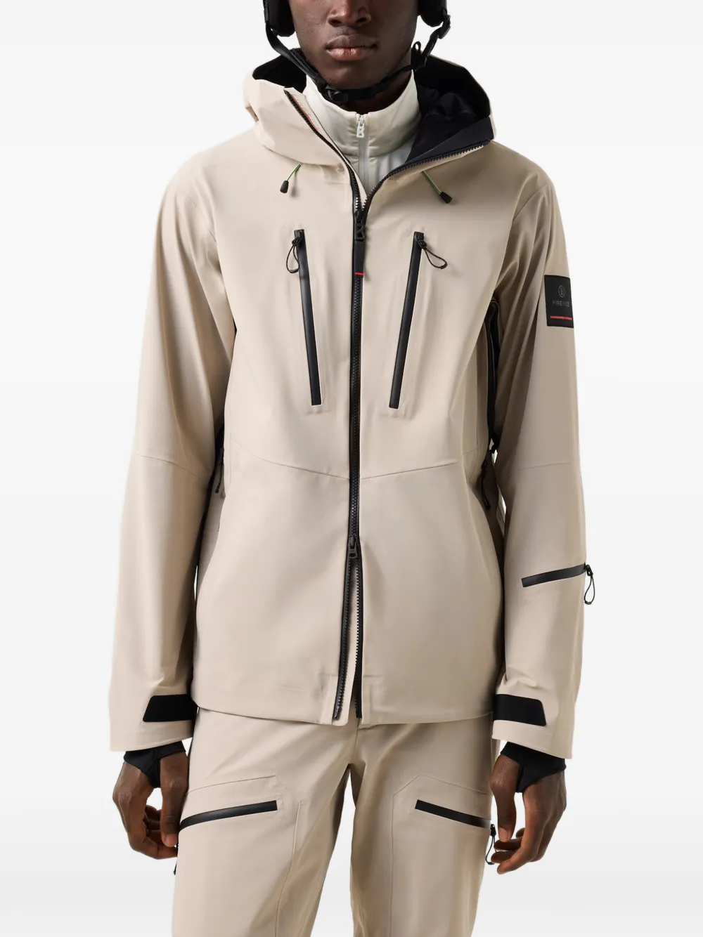 BOGNER FIRE+ICE Piaro hooded ski jacket Beige