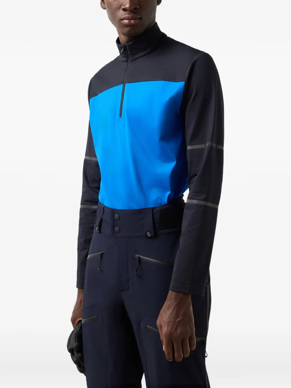 BOGNER FIRE+ICE First Layer Phil colour-block long-sleeve T-shirt Blauw