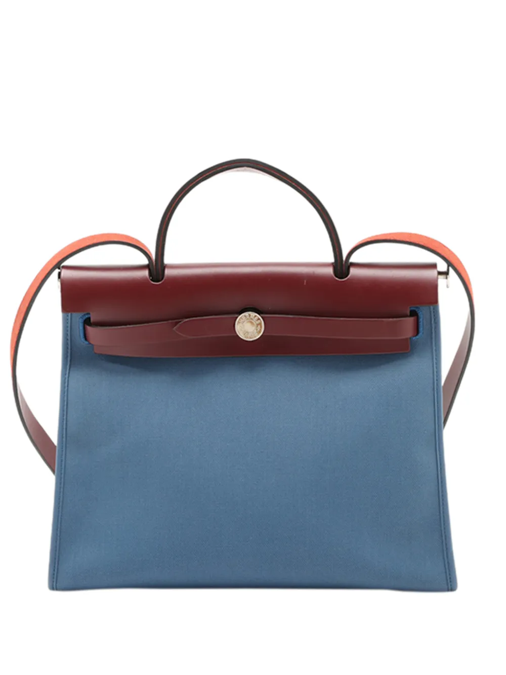 Hermès Pre-Owned 2015 Toile Herbag Zip 31 satchel - Blau