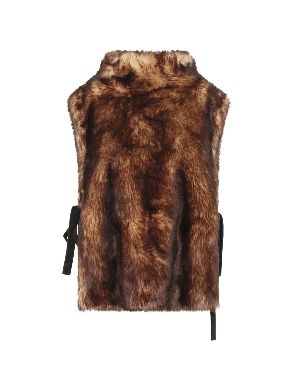Unreal Fur Highlander faux-fur vest in Brown