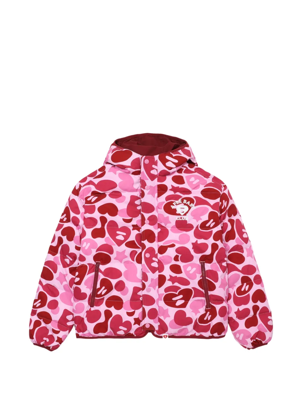 APEE™ by *A BATHING APE® camouflage-print puffer jacket - Pink