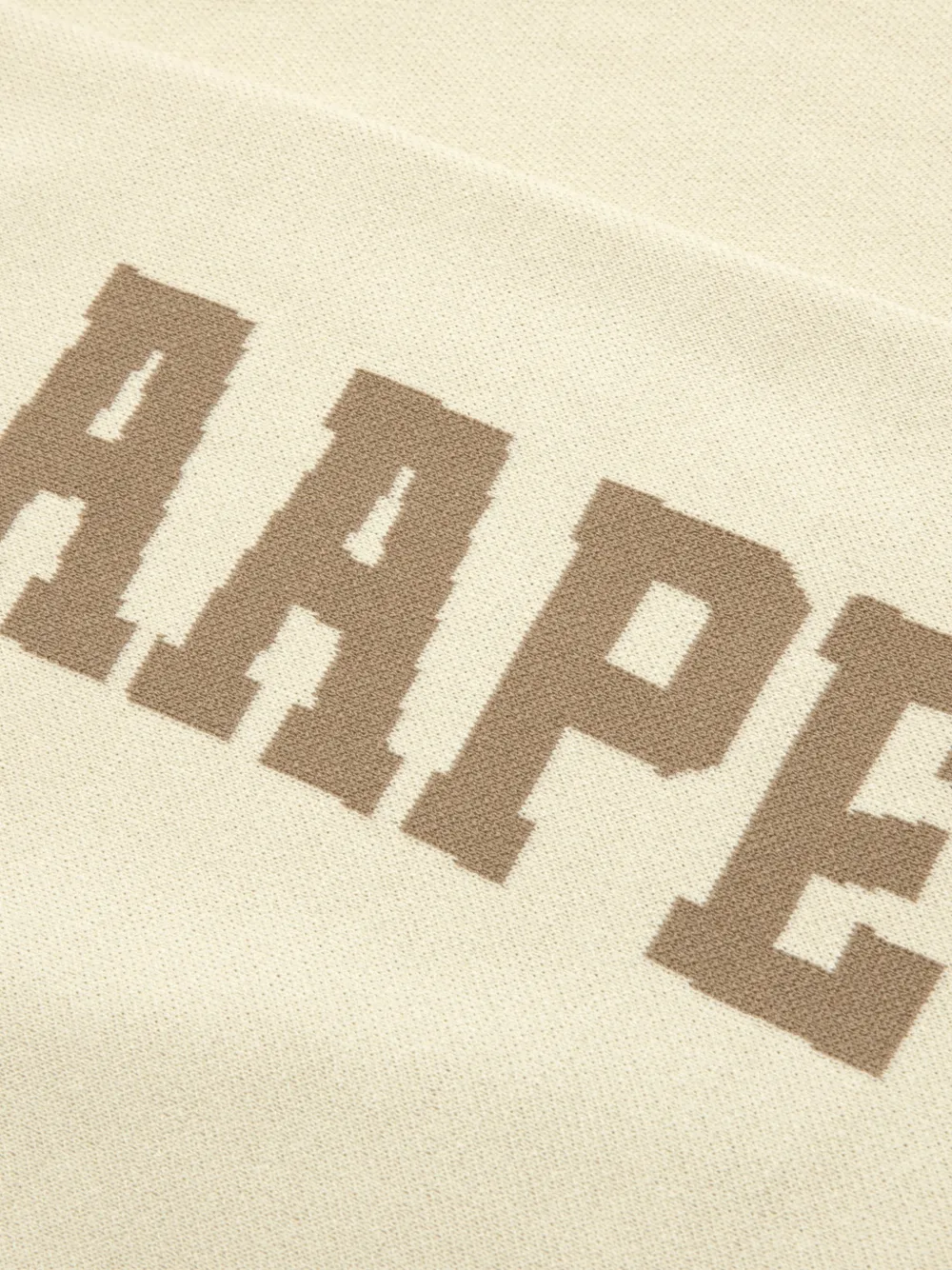 AAPE BY *A BATHING APE Aapenow Moonface logo-print zip-up sweatshirt Beige