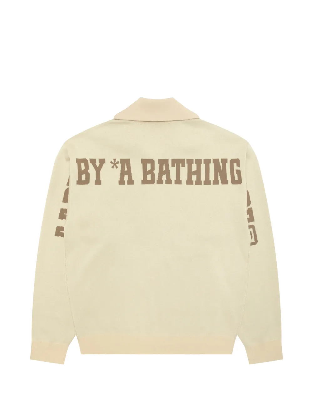 AAPE BY *A BATHING APE Aapenow Moonface logo-print zip-up sweatshirt Beige