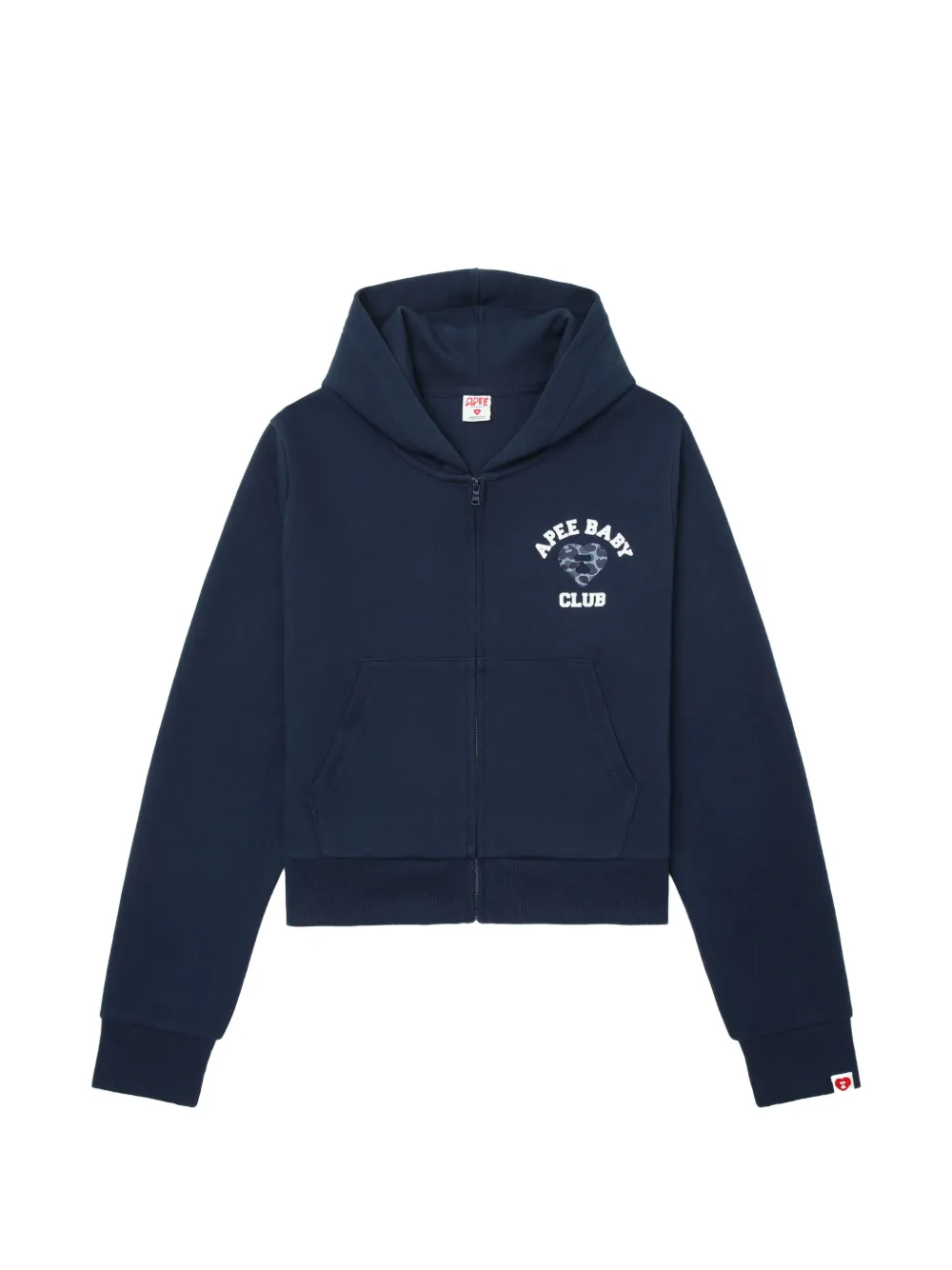APEE™ by *A BATHING APE® logo-print zip-up hoodie - Blau