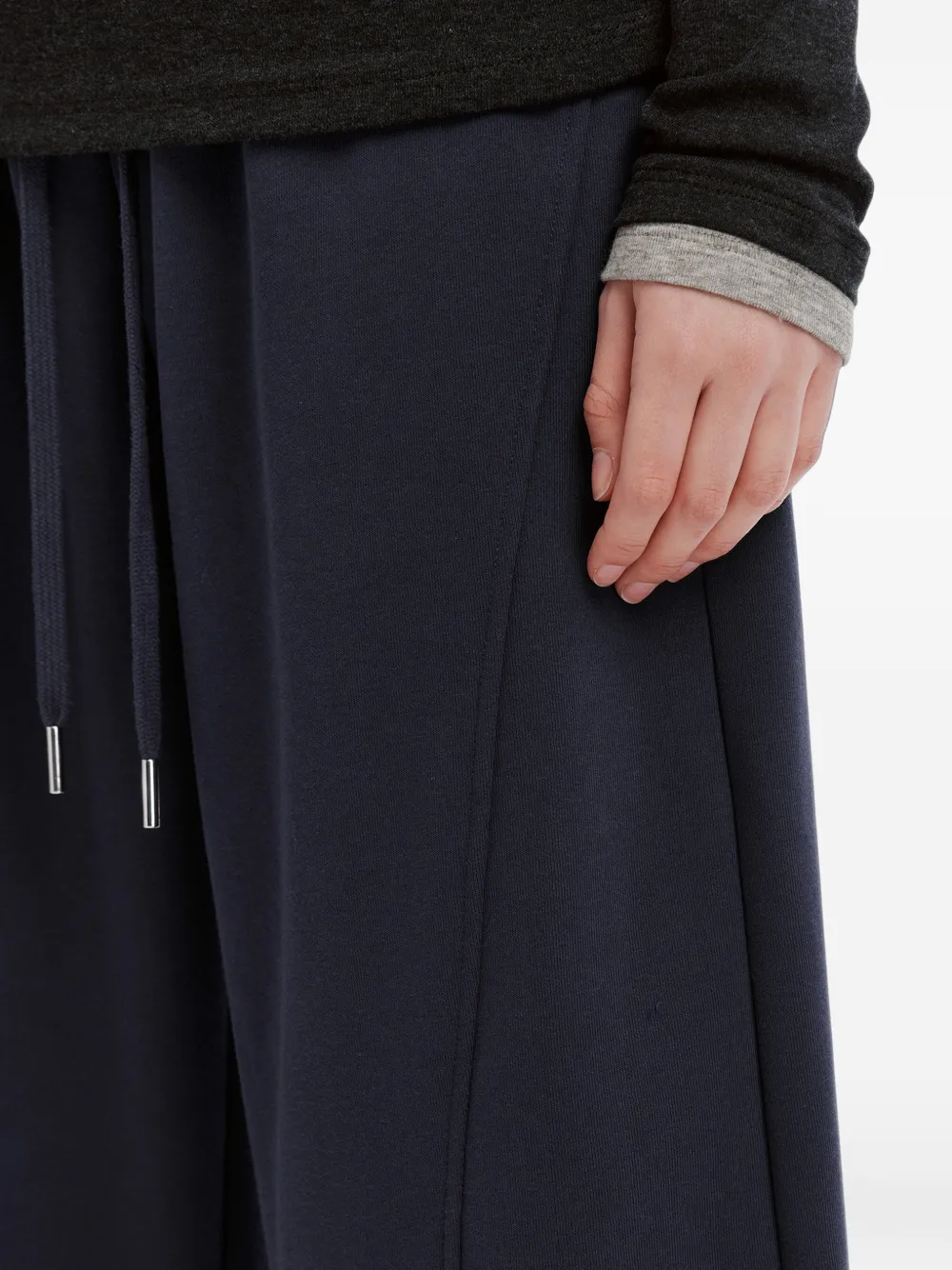 b+ab drawstring panelled track pants Blauw