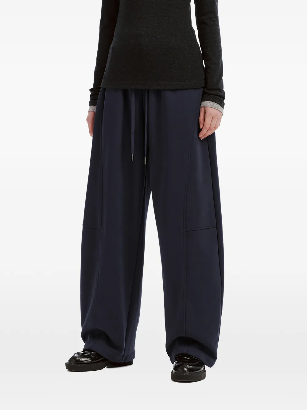 b+ab drawstring panelled track pants Blauw