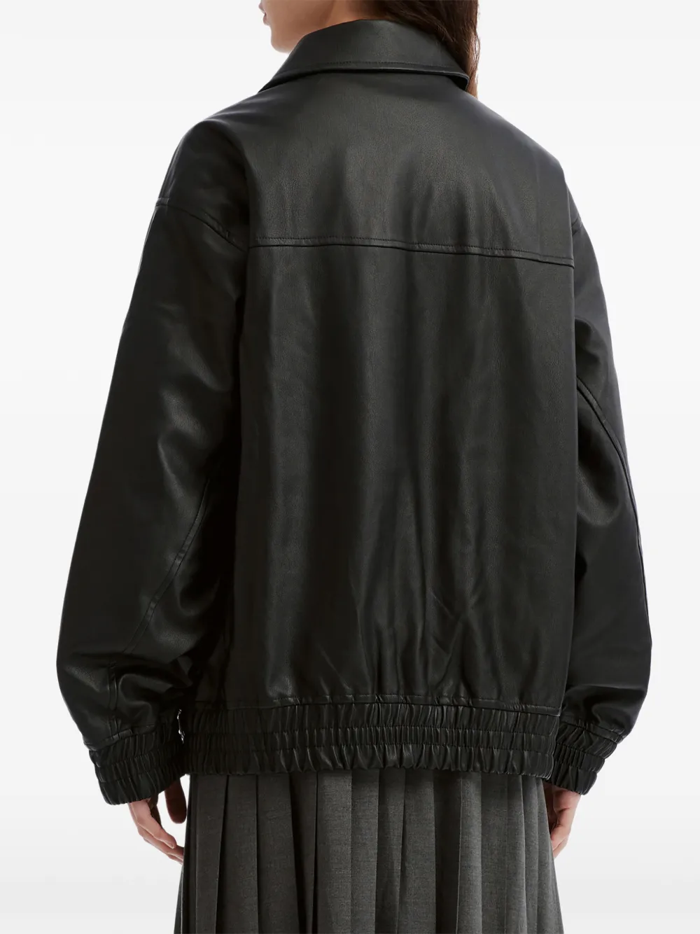 tout a coup panelled elasticated-trim jacket Zwart