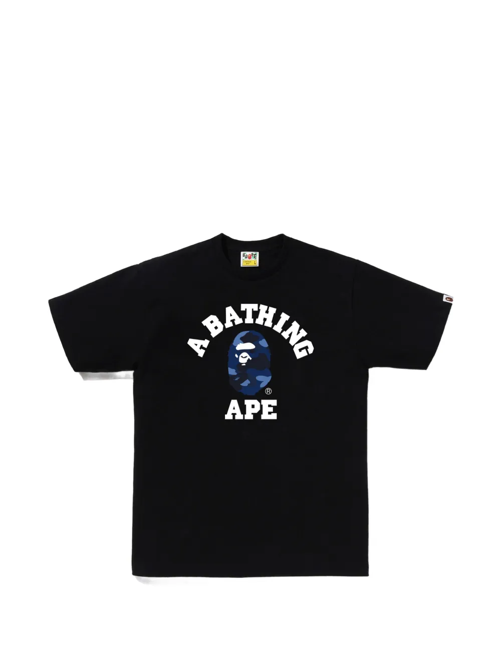 A BATHING APE® Color Camo College T-shirt - Schwarz