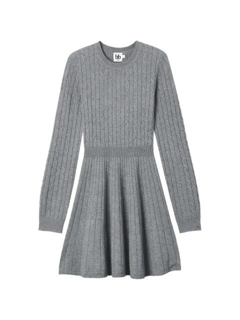 b+ab cable-knit pleated dress