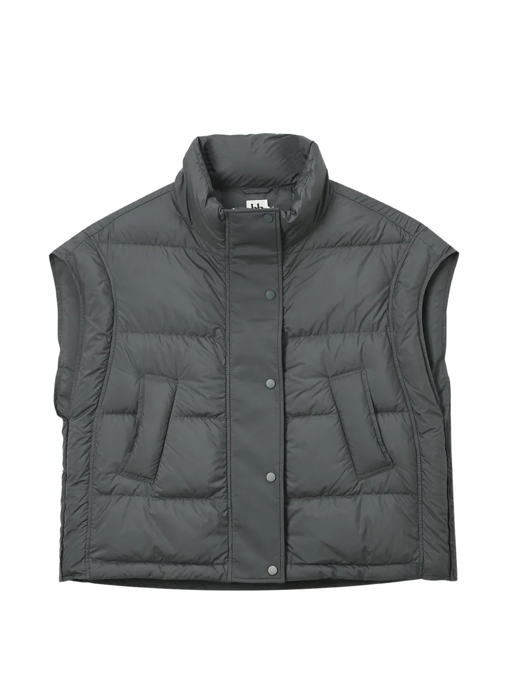 b+ab padded sleeveless jacket - Grau