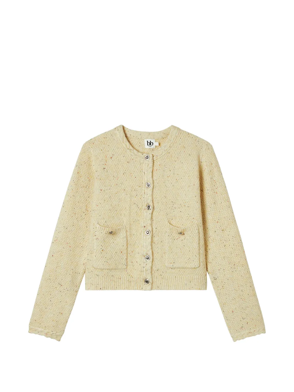 b+ab sequin-embellished flecked cardigan - Toni neutri