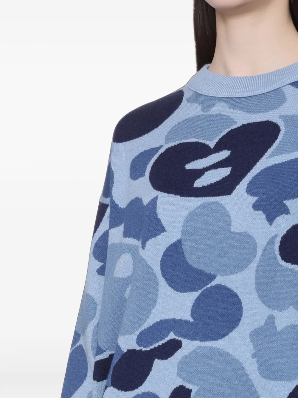 APEE™ by *A BATHING APE Trui met camouflage-patroon Blauw
