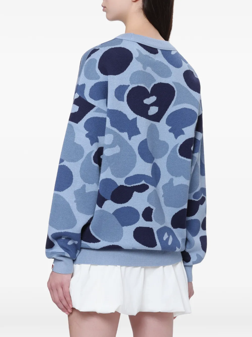 APEE™ by *A BATHING APE Trui met camouflage-patroon Blauw
