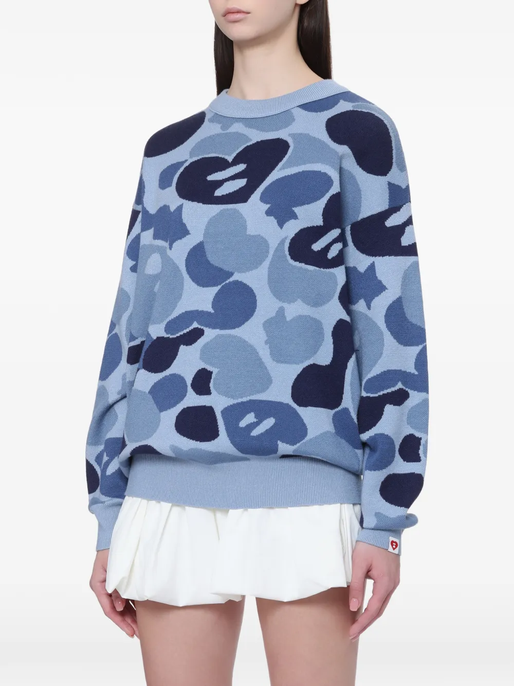 APEE™ by *A BATHING APE Trui met camouflage-patroon Blauw