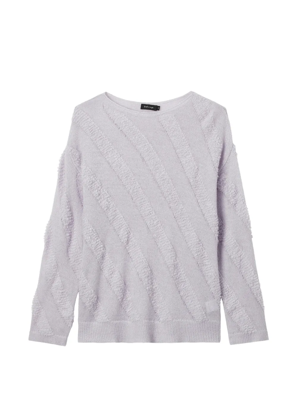 Tout a coup boat-neck sweater Paars