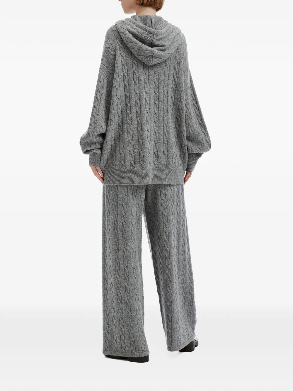 b+ab cable-knit tracksuit set Grijs