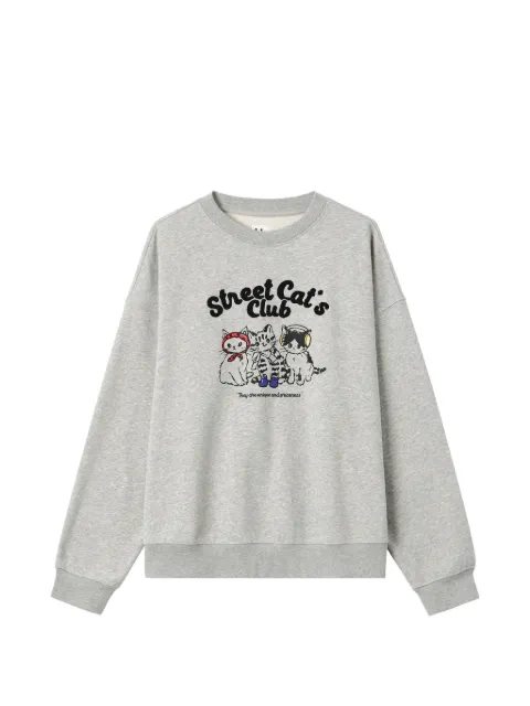 b+ab sudadera con estampado gráfico