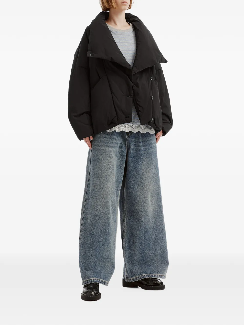 b+ab Asymmetrisch jack Zwart