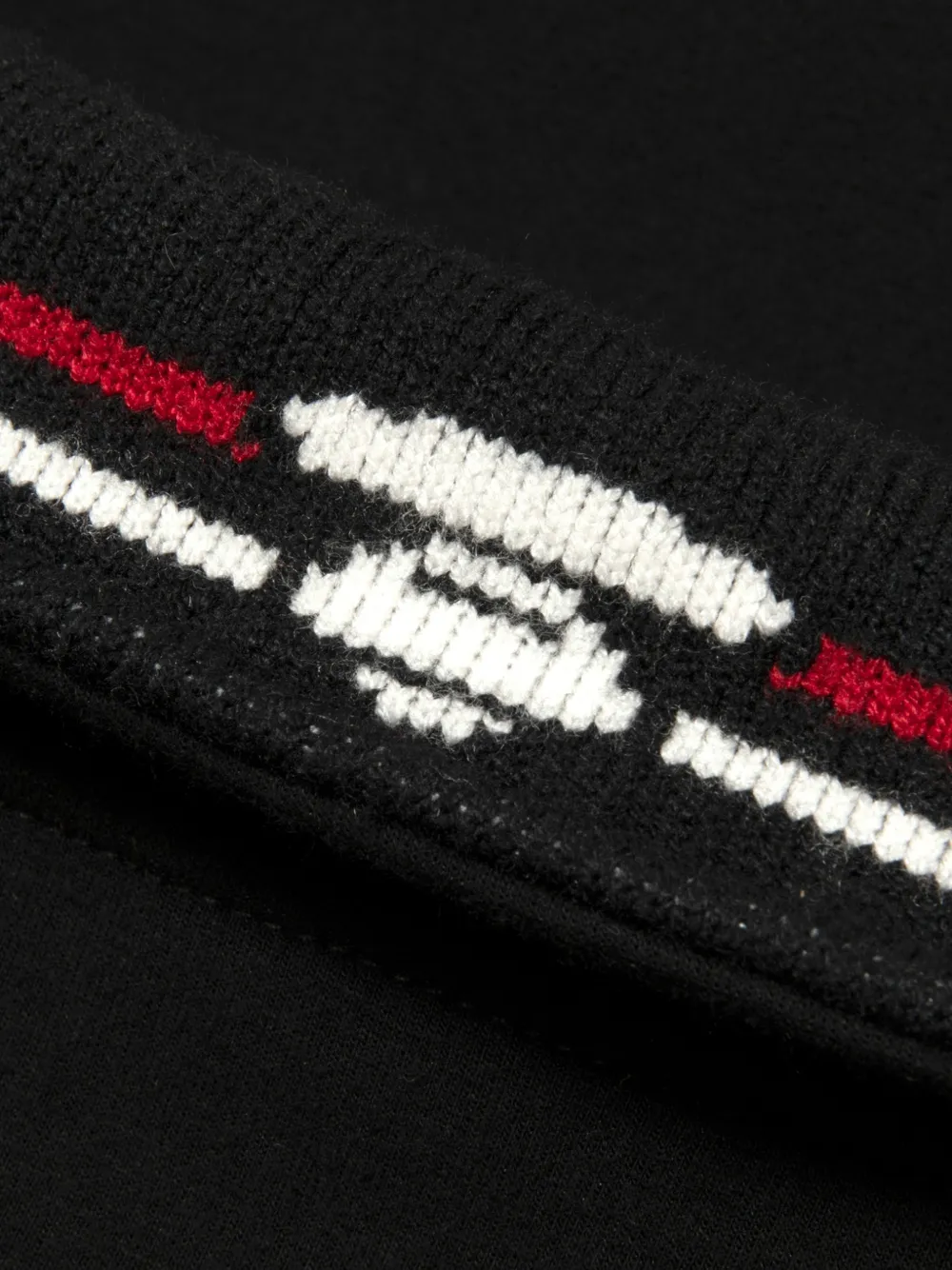 AAPE BY *A BATHING APE logo-embroidered quarter-zip sweatshirt Zwart