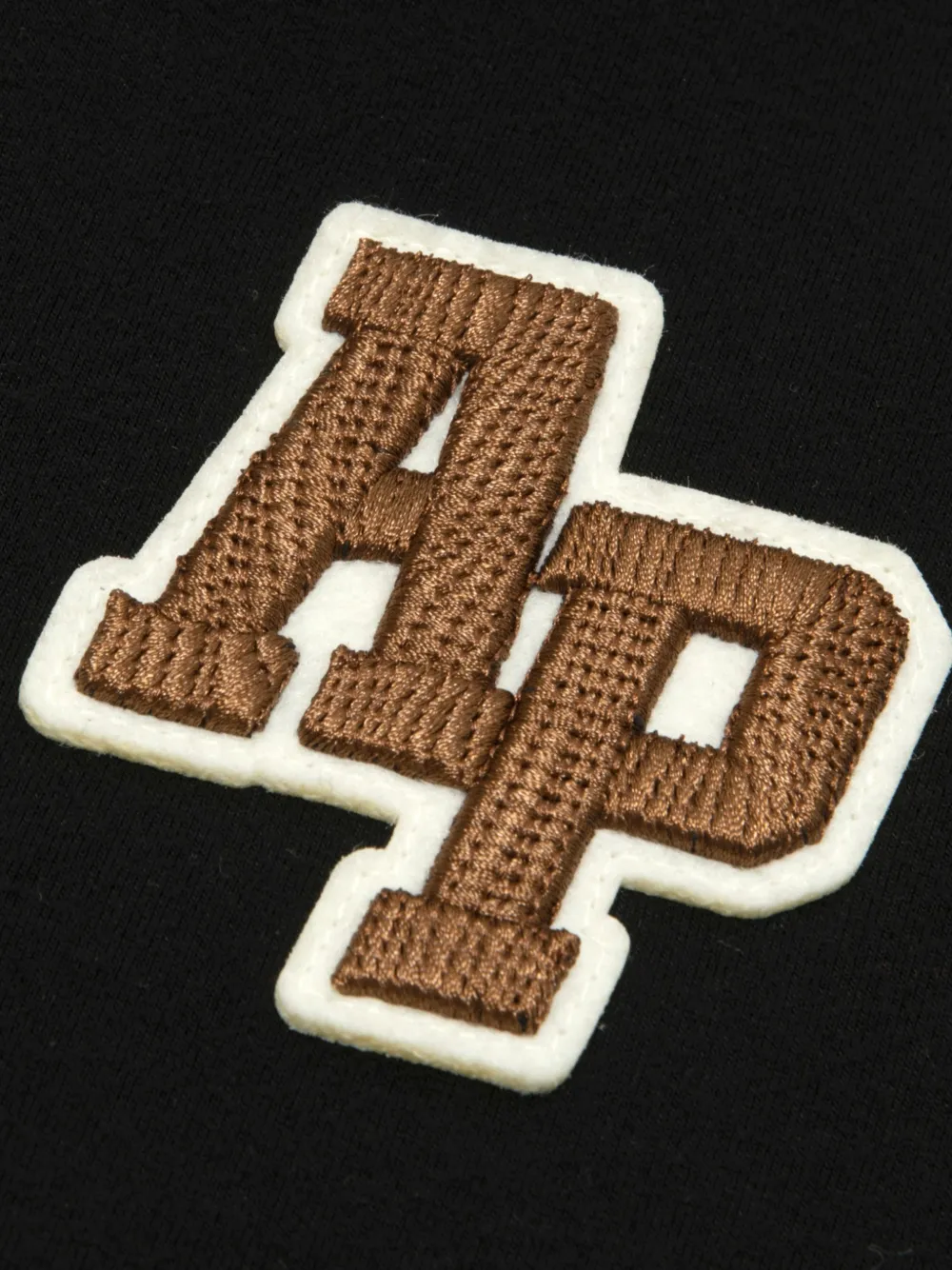 AAPE BY *A BATHING APE logo-embroidered quarter-zip sweatshirt Zwart