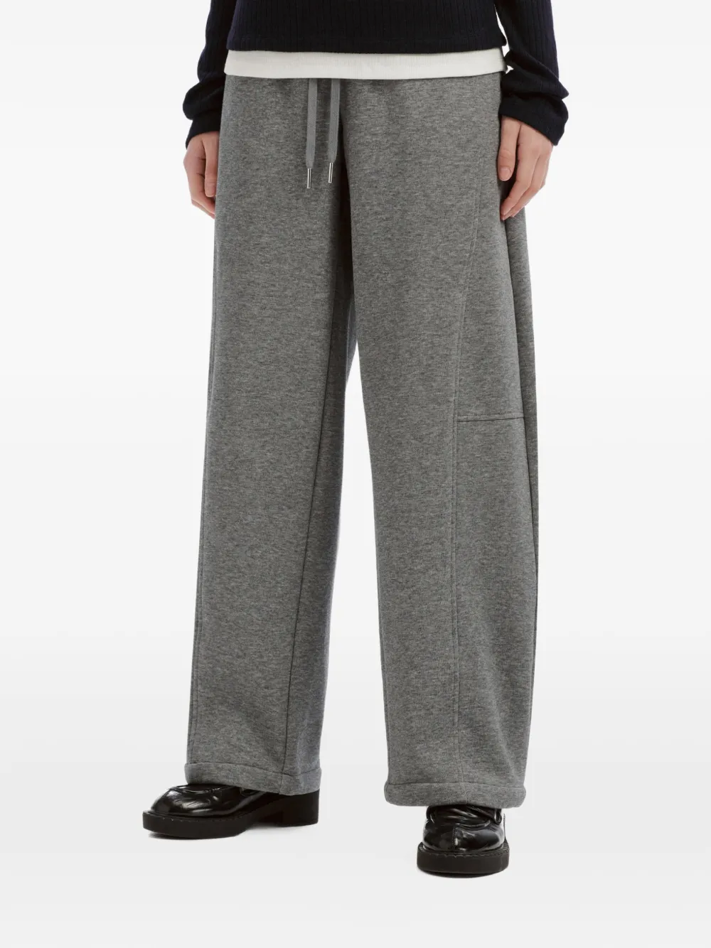 b+ab drawstring wide-leg track pants Grijs