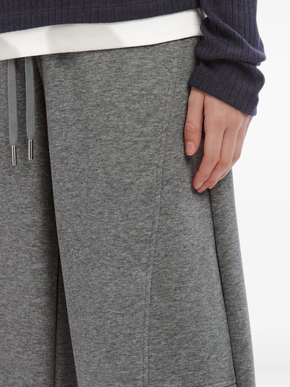 b+ab drawstring wide-leg track pants Grijs