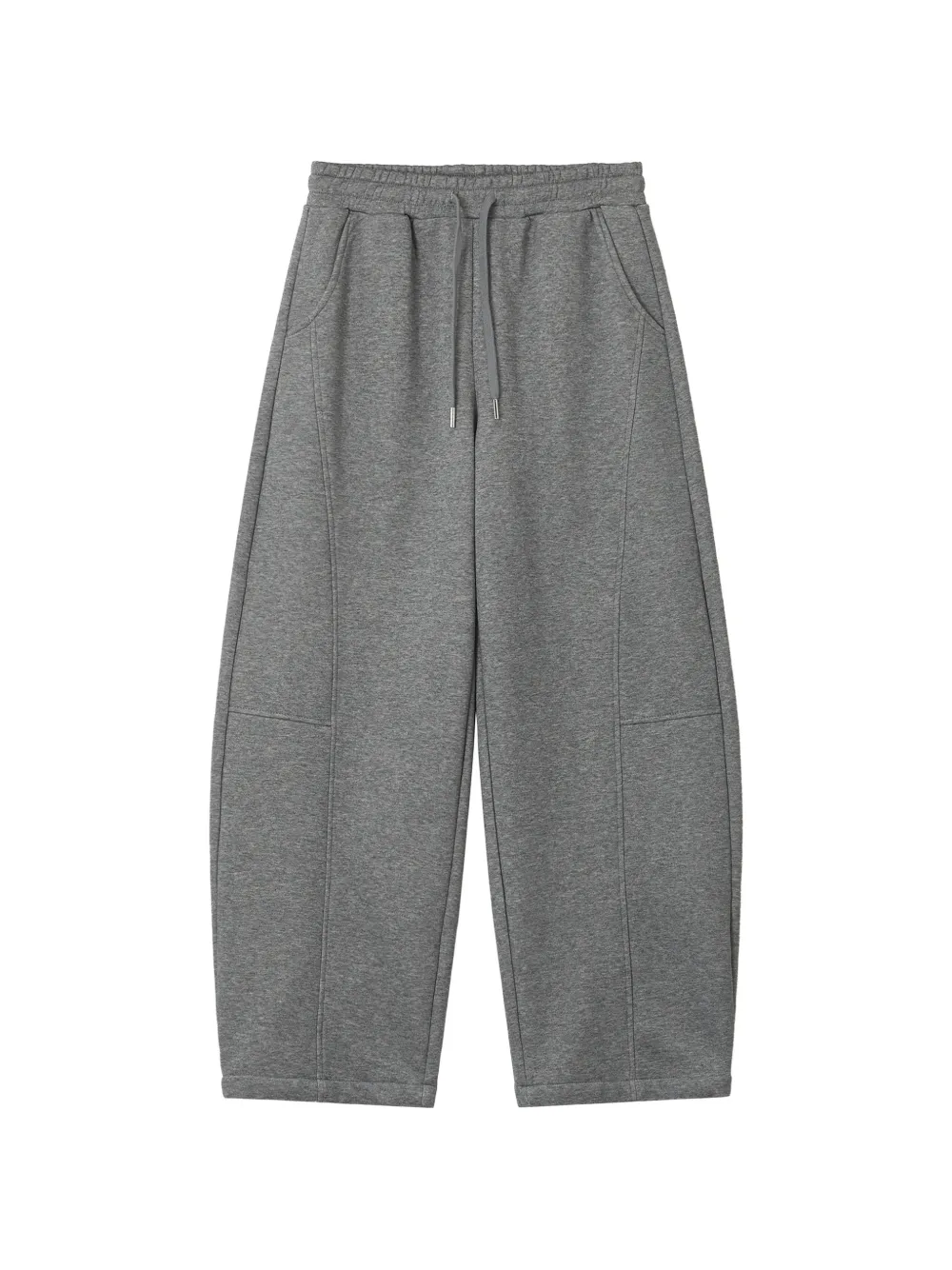 b+ab drawstring wide-leg track pants - Grau