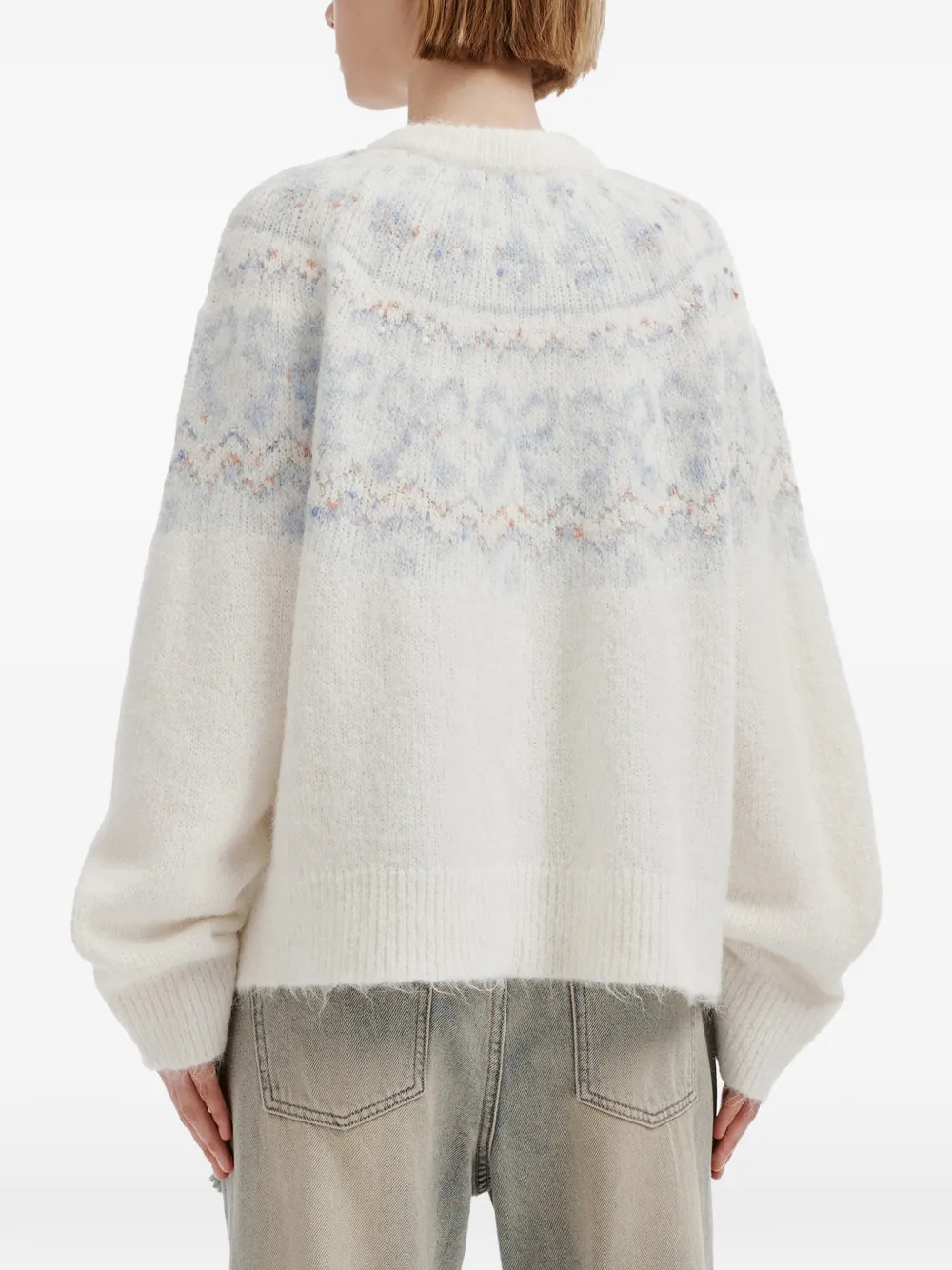 tout a coup bow-motif cardigan Beige