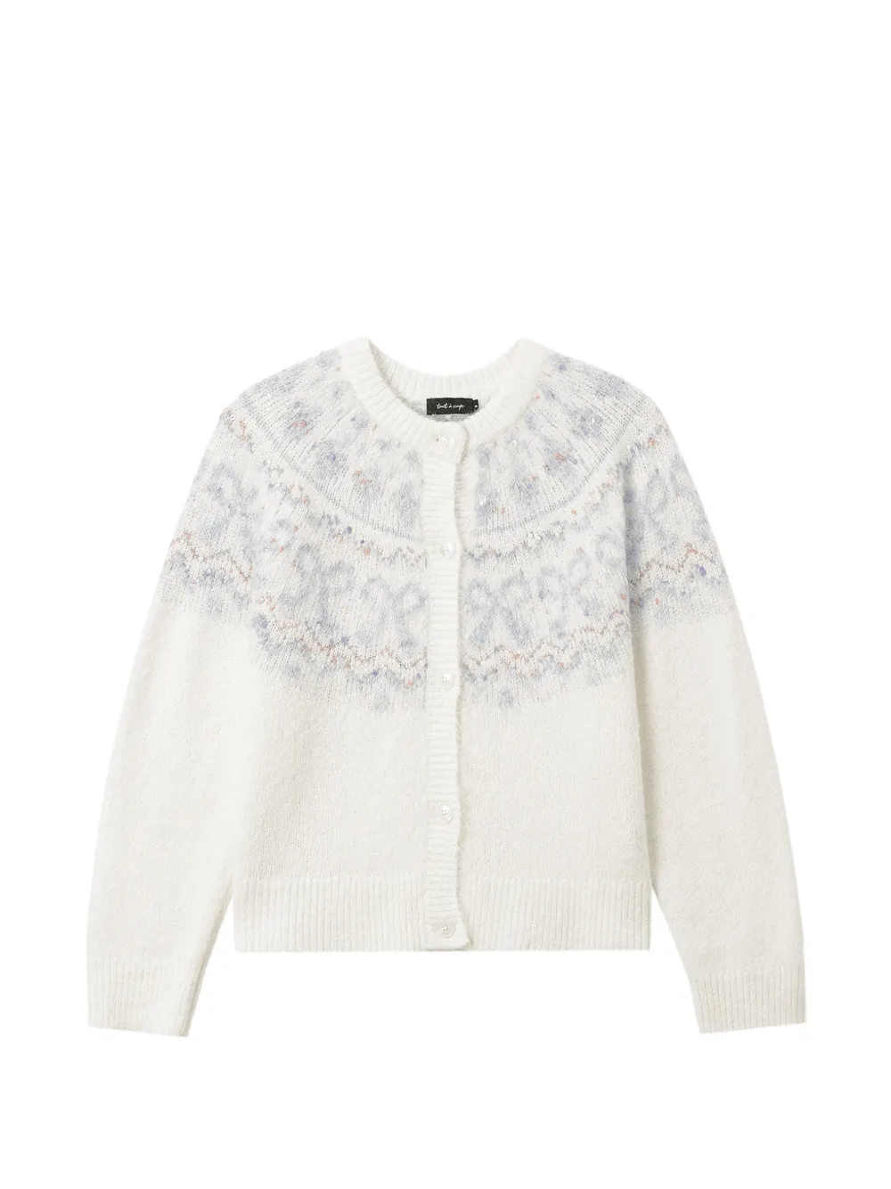 tout a coup bow-motif cardigan - Toni neutri