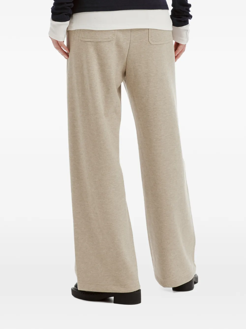 b+ab Broek met wijde pijpen Beige