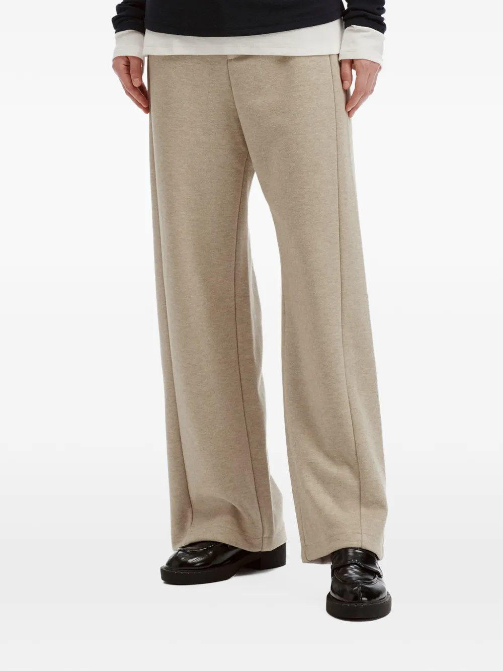 b+ab Broek met wijde pijpen Beige