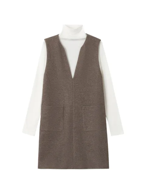 tout a coup V-neck patch-pocket mini dress