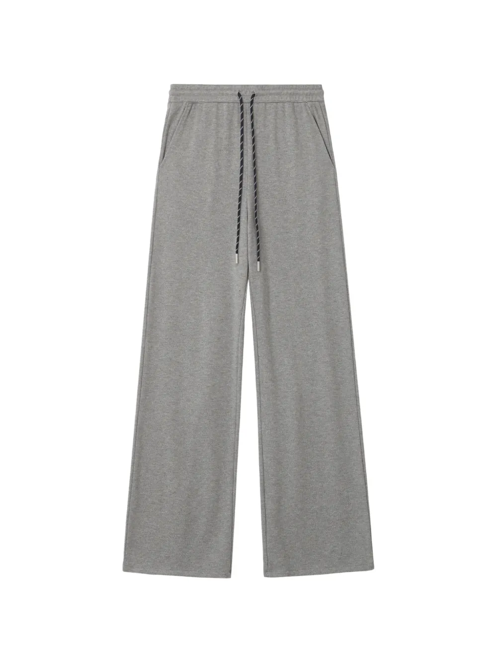 tout a coup drawstring-waist wide-leg track pants - Grigio