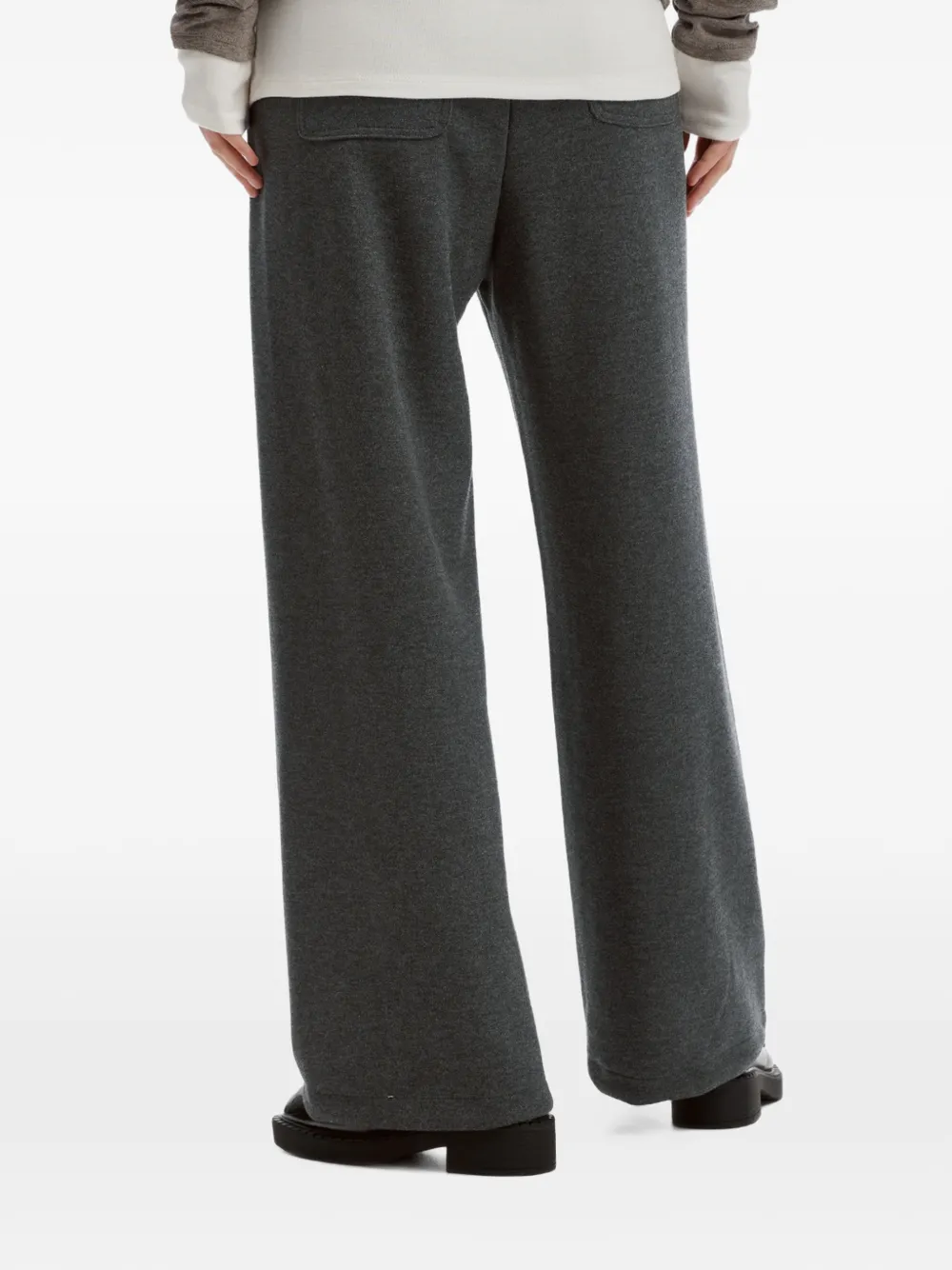 b+ab Broek met wijde pijpen Grijs