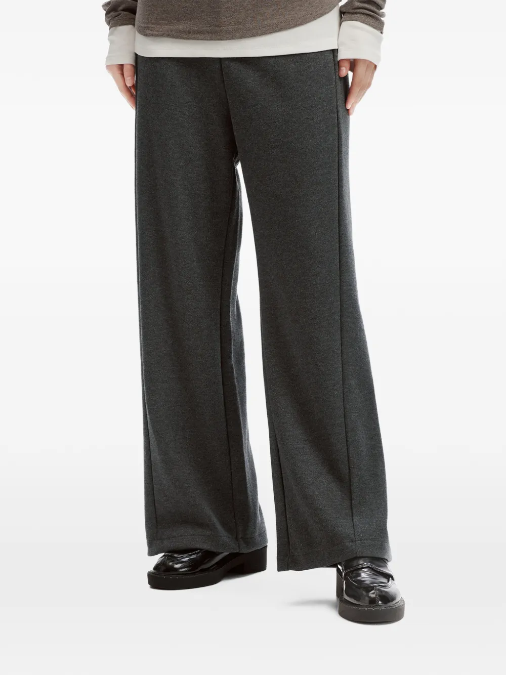 b+ab Broek met wijde pijpen Grijs